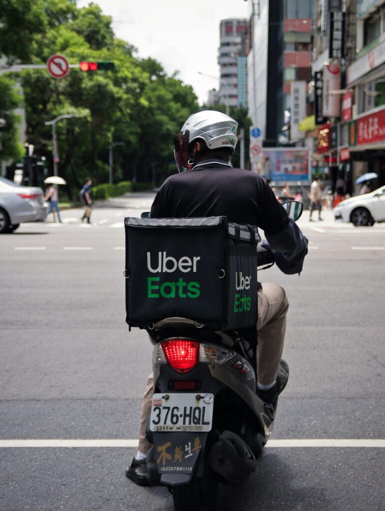 Uber Eats delivery driver